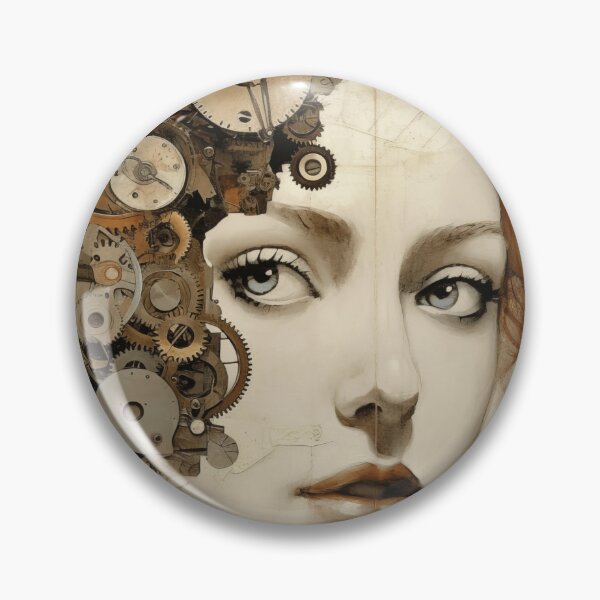 Item preview, Gears in Motion Redhead Beauty Collage Art designed and sold by LilyBell6.