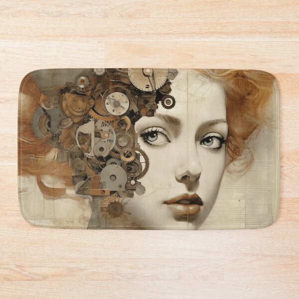 Item preview, Gears in Motion Redhead Beauty Collage Art designed and sold by LilyBell6.