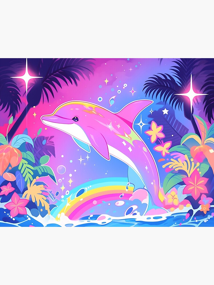 Y2K Aesthetic - Dayglow Dolphin Dance