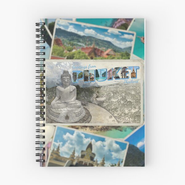 Aperçu de l'œuvre Salutations de Phuket en Thaïlande Souvenir rétro de style vintage créée et vendue par DeveloperProp0.