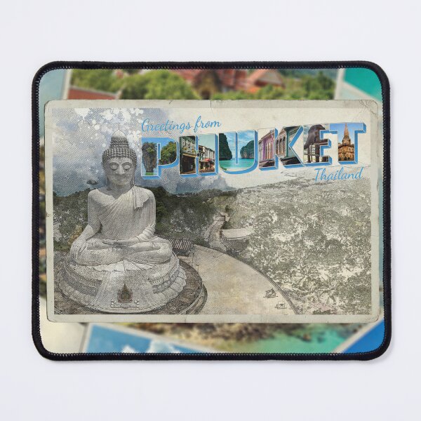 Item preview, Greetings from Phuket in Thailand Vintage style retro souvenir designed and sold by DeveloperProp0.