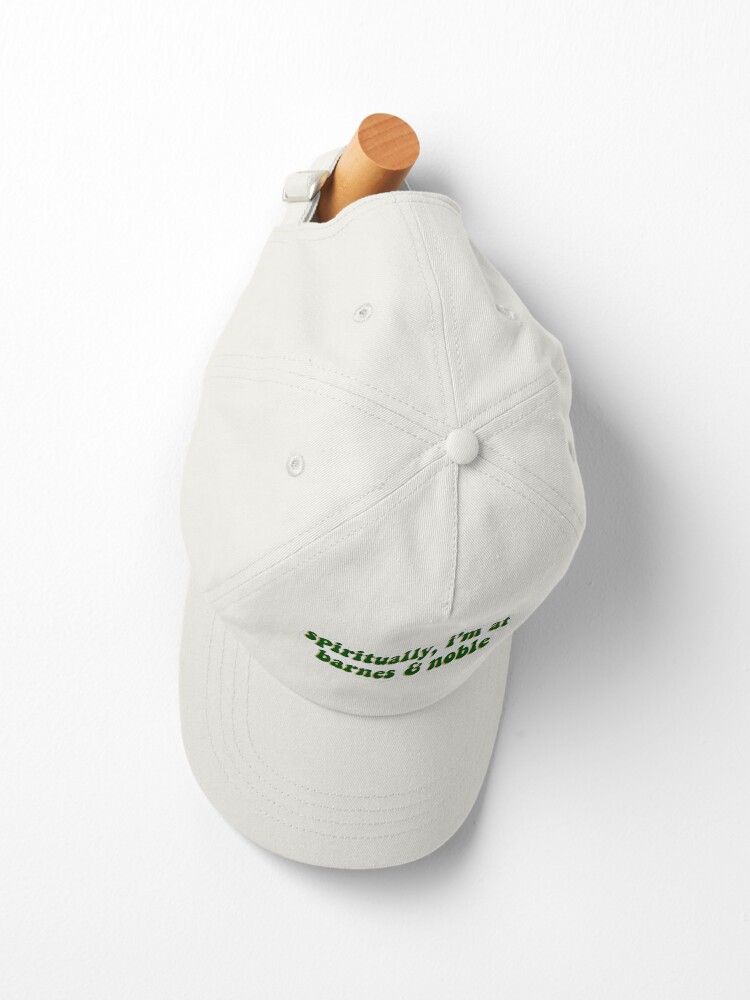 Thumbnail 2 of 7, Cap, spiritually, i'm at barnes and noble- green designed and sold by ibella328.