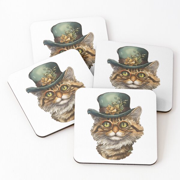 Item preview, Vintage Funny Sticker cat. Cat lover  beauty in jewellery. Fashion illustration. Kawaii kitten designed and sold by Anastasiia Yurevych.