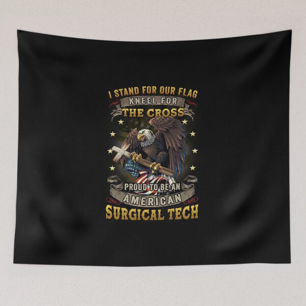 Item preview, American Surgical Tech kneel for the cross designed and sold by triclownmerch.