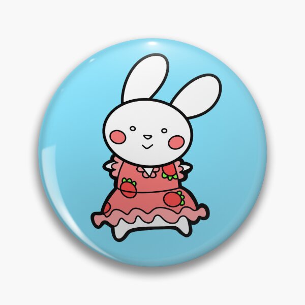 Item preview, Strawberry Dress Bunny designed and sold by doodlecloud711.