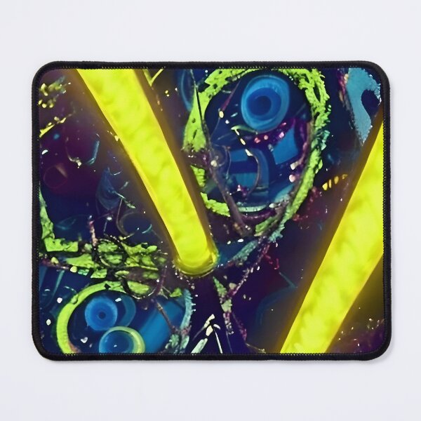 Item preview, An abstract picture with vibrant yellow stripes designed and sold by Zolongano.