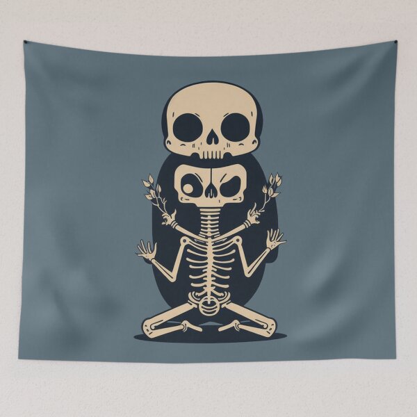 Item preview, Cute Skeleton Yoga designed and sold by YrtemmyS.