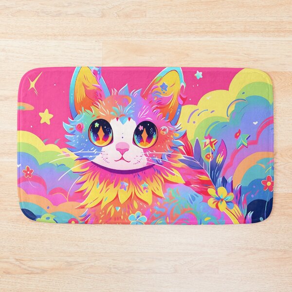 Artikelvorschau, Y2K Aesthetic - Radiant Rainbow Purr-fection entworfen und verkauft von Cosmic-Canvases.