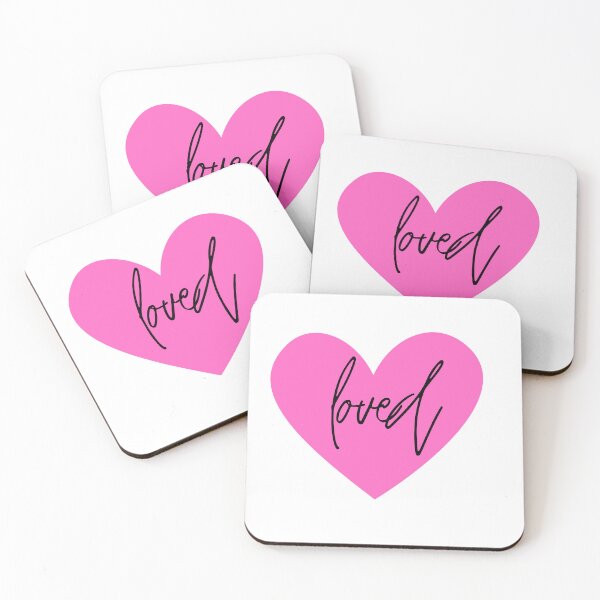 Item preview, Loved Sticker in Pink designed and sold by megansouth17.