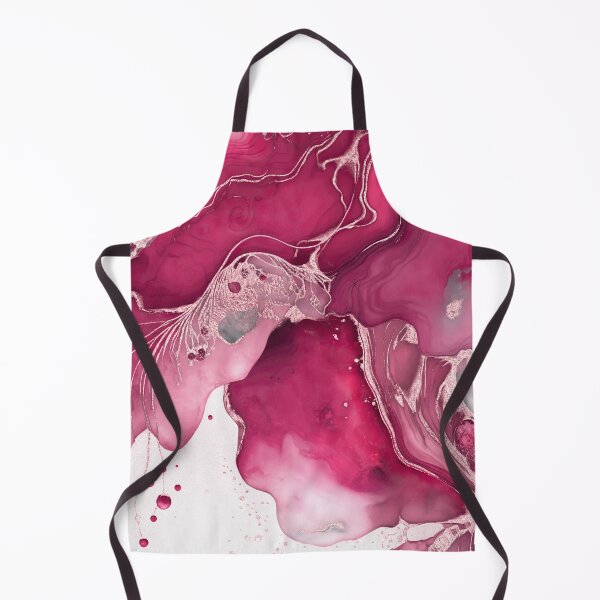 Item preview, Ocean Wave Eclectic Rosegold Fuchsia Pink Ink Art designed and sold by artsandsoul.