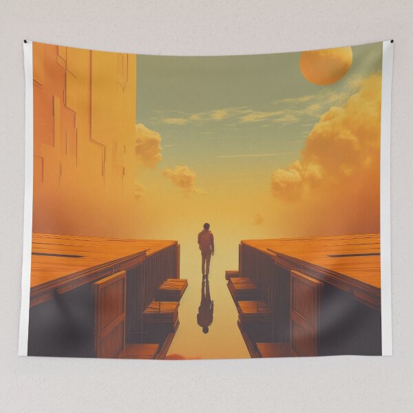 Item preview, Futuristic man walking alone designed and sold by JoBlack1.