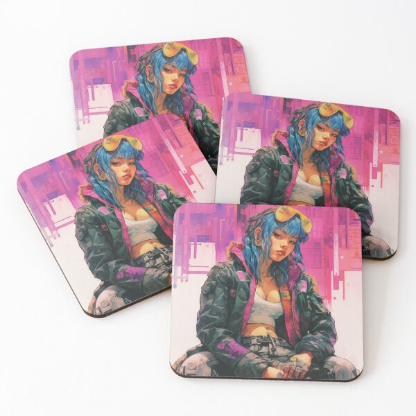 Item preview, Chica de pelo azul designed and sold by Henrique Martinez.