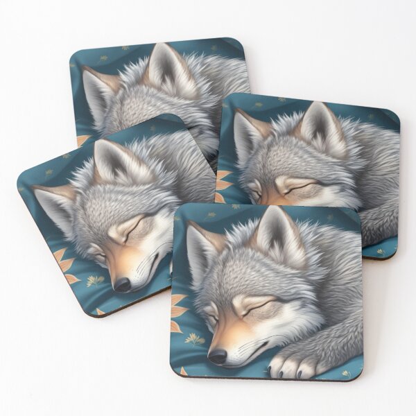 Item preview, Sleeping baby wolf designed and sold by RKDDesigns.