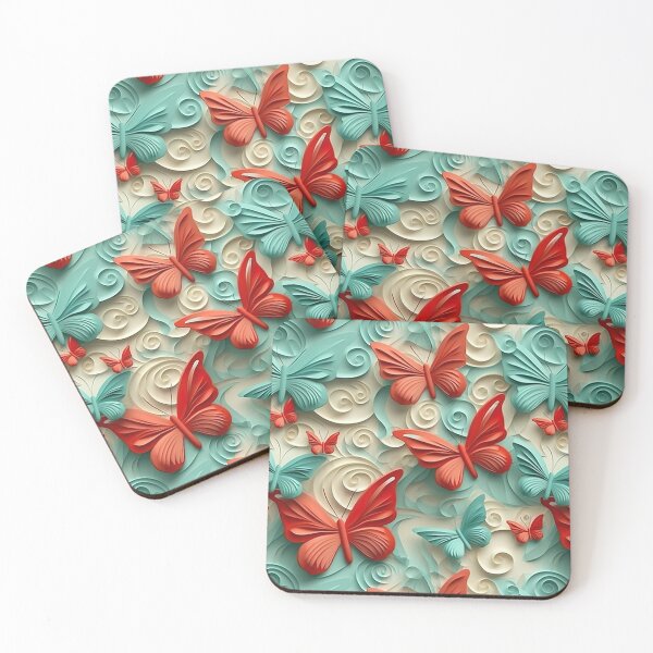 Item preview, Ethereal Flight: 3D Butterflies Pattern designed and sold by EVA4designs.
