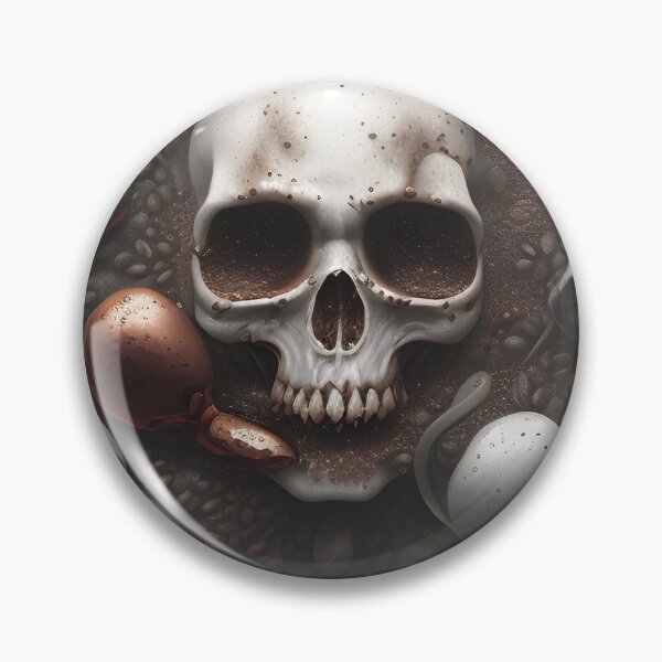 Item preview, Ground coffee skull  designed and sold by LifeisStickers.