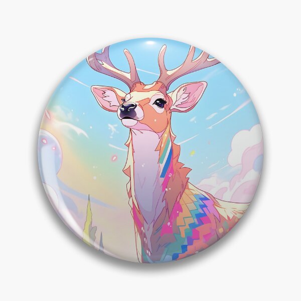 Artikelvorschau, Y2K Aesthetic - Vibrant Venison Visions entworfen und verkauft von Cosmic-Canvases.
