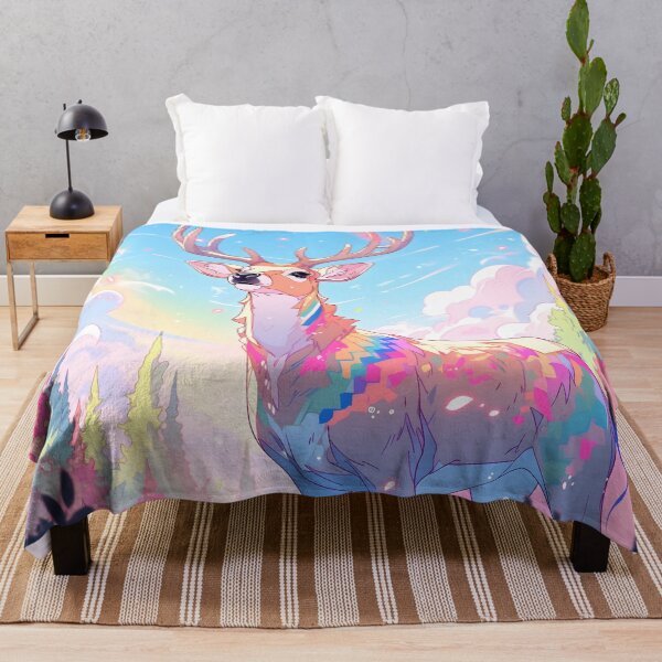 Artikelvorschau, Y2K Aesthetic - Vibrant Venison Visions entworfen und verkauft von Cosmic-Canvases.