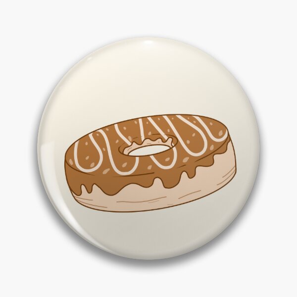 Item preview, Chocolate glazed cute donut sticker designed and sold by DozyJov.