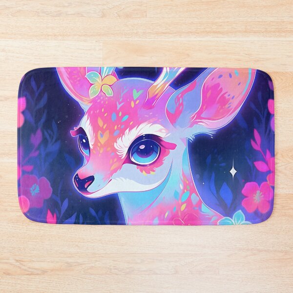 Artikelvorschau, Y2K Aesthetic - Pink Prismatic Stag entworfen und verkauft von Cosmic-Canvases.