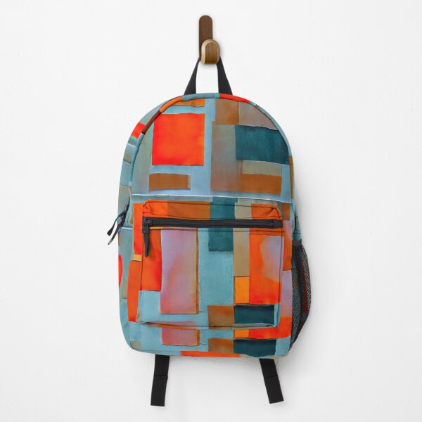 Item preview, Retro abstract geometric shades of orange, gray and black pattern. designed and sold by ArtistaCats.