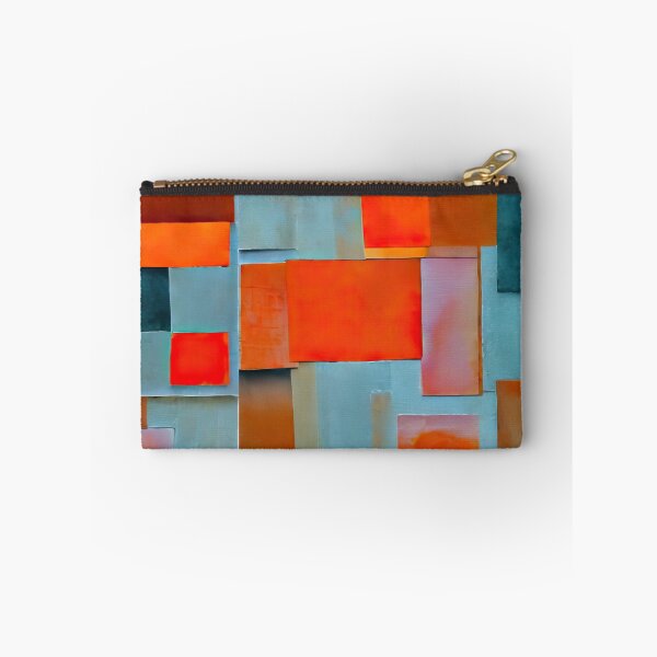 Item preview, Retro abstract geometric shades of orange, gray and black pattern. designed and sold by ArtistaCats.