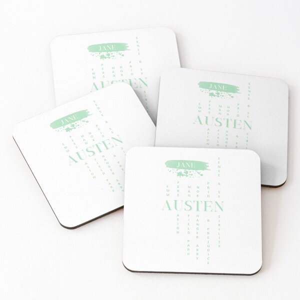 Item preview, Jane Austen novels mint design  designed and sold by MerytonGallery.
