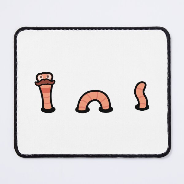 Item preview, Worm with a mustache designed and sold by inksycutsy.
