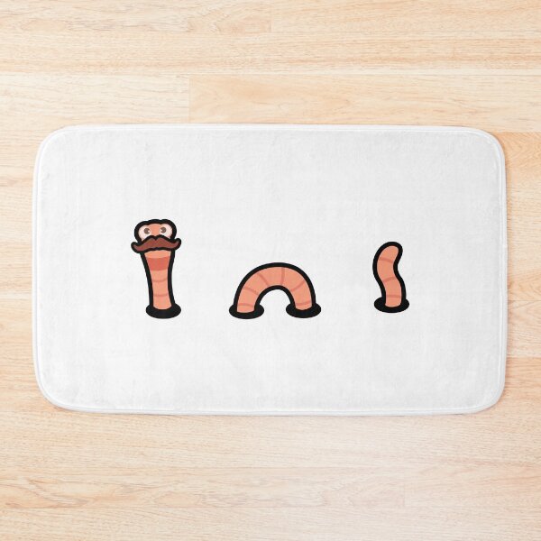 Item preview, Worm with a mustache designed and sold by inksycutsy.