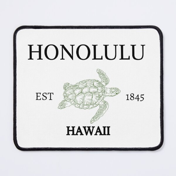 Item preview, Honolulu Hawaii est. 1845 With A Sea Turtle designed and sold by NaurinDin.