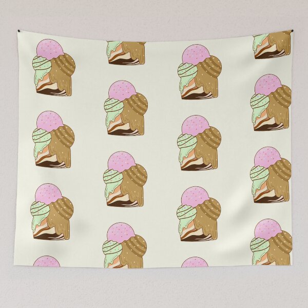 Item preview, Strawberry mint choco ice cream sticker designed and sold by DozyJov.