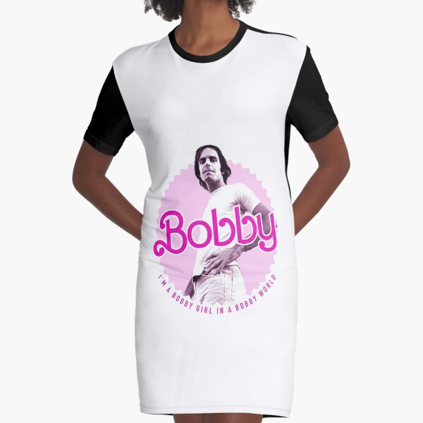 In A Bobby World (Pink) Graphic T-Shirt Dress for Sale by