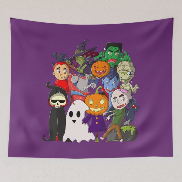 Item preview, Happy Halloween Scary Monsters Hanging Out 	 	 designed and sold by tbuadqkaqv82.