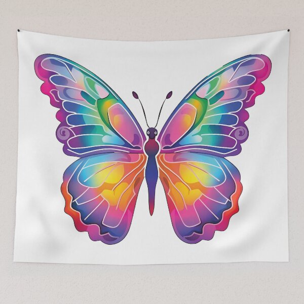 Item preview, Adorable Kawaii Butterfly Art | Cute Butterfly Illustration for Gifts designed and sold by PopPopGfx.