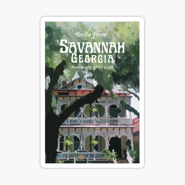 Item preview, Savannah GA postcard designed and sold by kateweav.