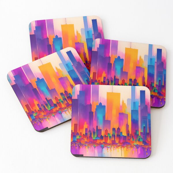 Item preview, Vibrant Abstract Urban Art designed and sold by printyai.