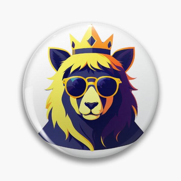 Item preview, Cool bear character in sunglasses wearing a crown. Vibrant colors designed and sold by Harmonysens.