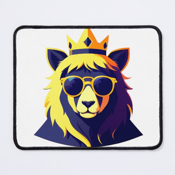 Item preview, Cool bear character in sunglasses wearing a crown. Vibrant colors designed and sold by Harmonysens.