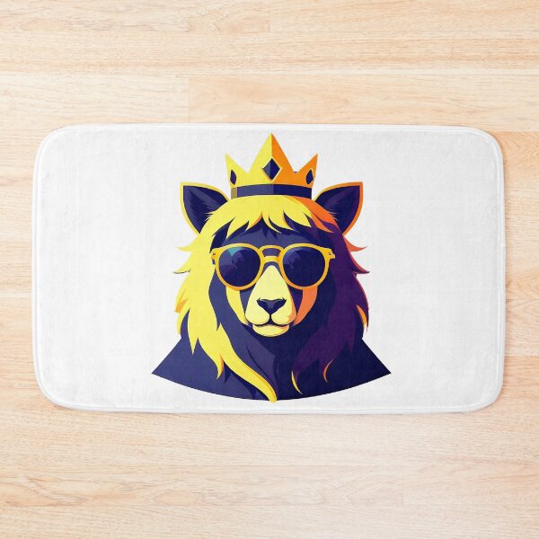 Item preview, Cool bear character in sunglasses wearing a crown. Vibrant colors designed and sold by Harmonysens.