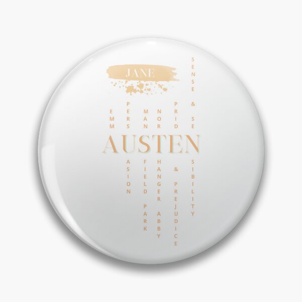 Item preview, Jane Austen novels pale tangerine design  designed and sold by MerytonGallery.