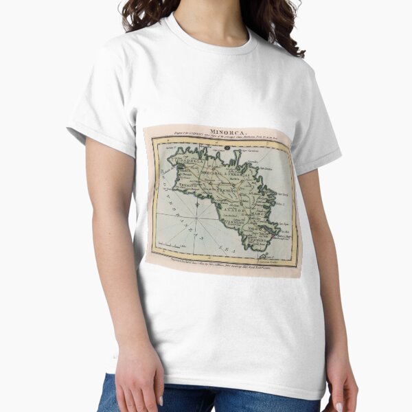 Item preview, Vintage Menorca Island Map (1800) designed and sold by BravuraMedia.
