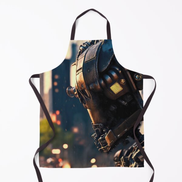 Item preview, Robotic Headshot in a Busy City - Futuristic  designed and sold by Just Art's Creations colinw2292@gmail.com.