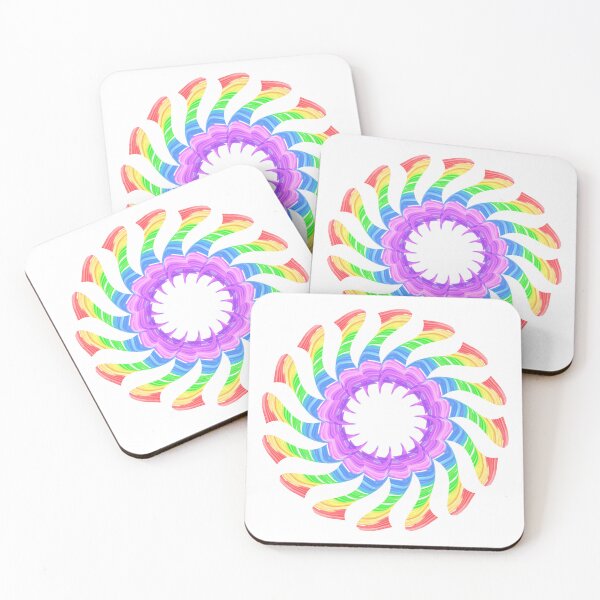 Item preview, rainbow mandala designed and sold by Meo Design.
