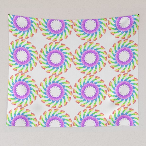 Item preview, rainbow mandala designed and sold by Meo Design.