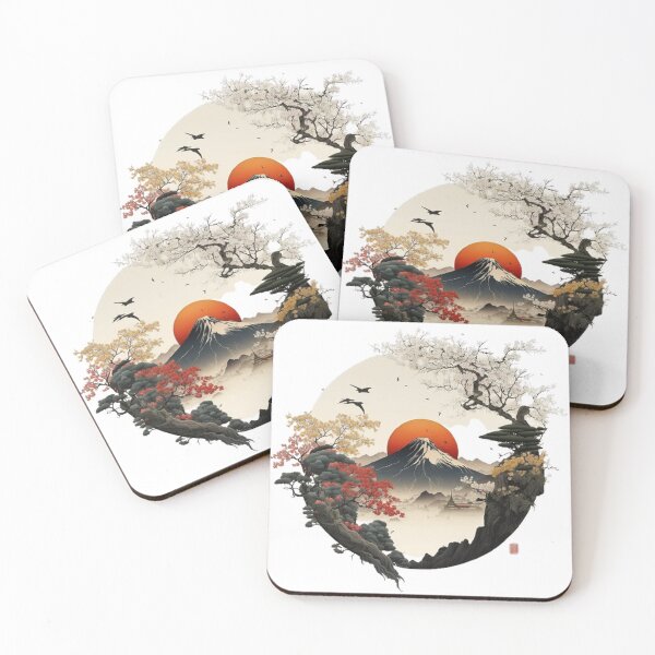 Item preview,   "Harmony in Sakura: Captivating Japanese Landscapes on Redbubble" designed and sold by DesignHeaven24.