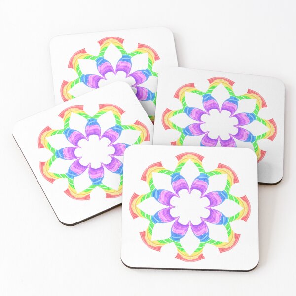 Item preview, rainbow mandala designed and sold by Meo Design.