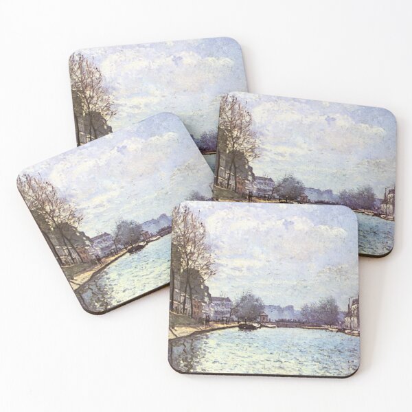 Item preview, Alfred Sisley,Vue du canal Saint-Martin designed and sold by PawsAndCoffeeCo.