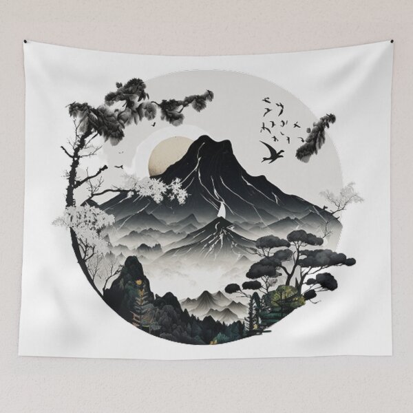 Item preview,  "Harmony in Sakura: Captivating Japanese Landscapes on Redbubble" designed and sold by DesignHeaven24.