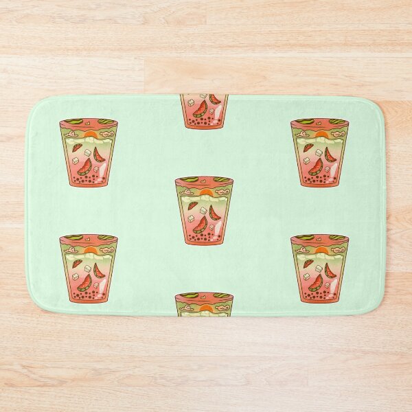 Item preview, Watermelon bubble tea sticker designed and sold by DozyJov.