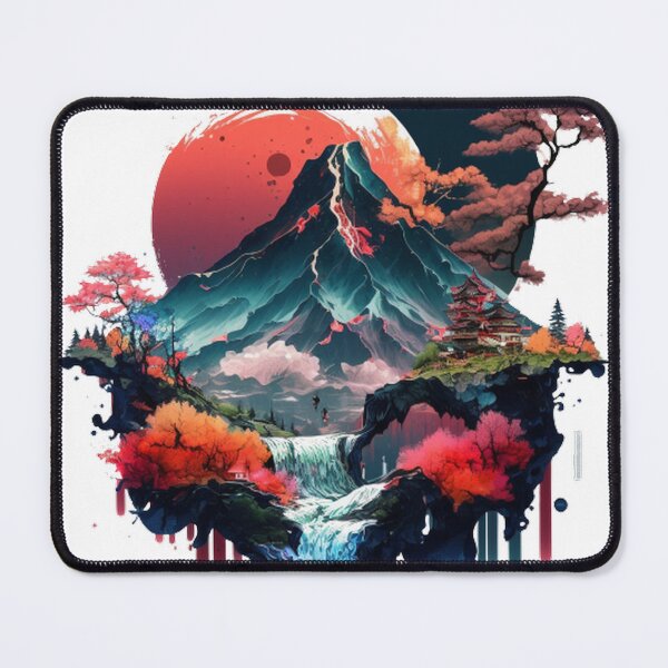 Item preview, "Harmony in Sakura: Captivating Japanese Landscapes on Redbubble" designed and sold by DesignHeaven24.