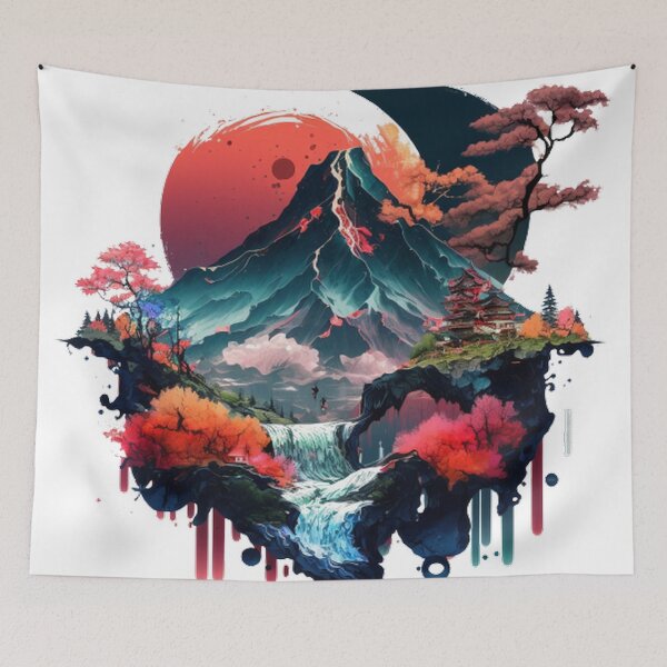 Item preview,  "Harmony in Sakura: Captivating Japanese Landscapes on Redbubble" designed and sold by DesignHeaven24.
